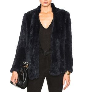 Nicholas knitted fur jacket